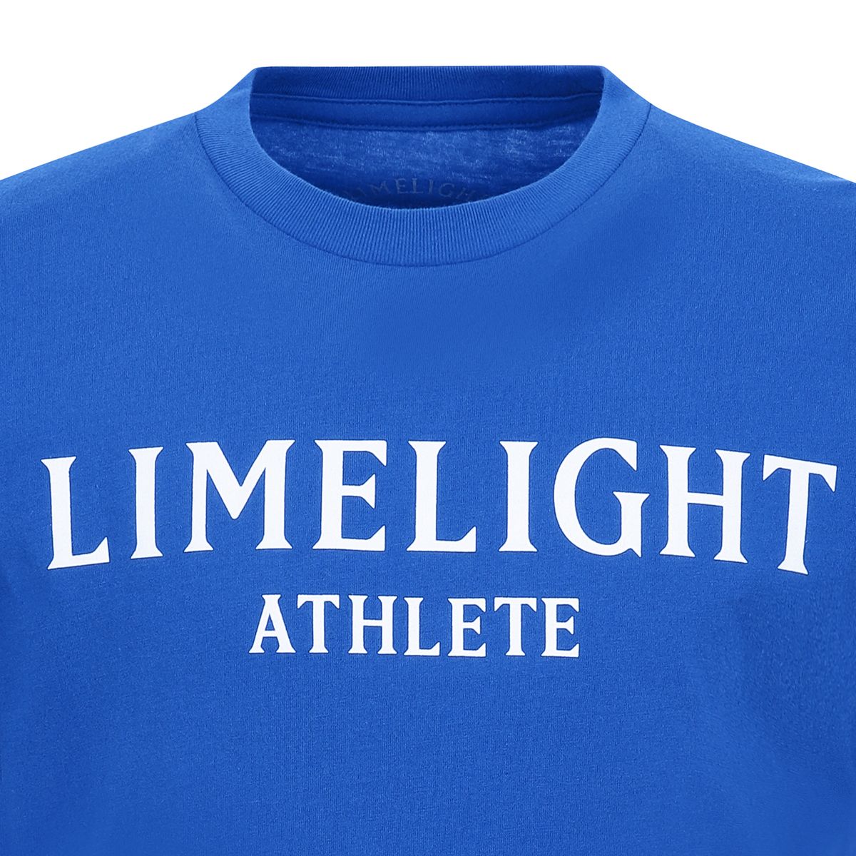 라임라잇 어패럴(LIMELIGHT APPAREL) 애슬릿 티셔츠 (블루/화이트)