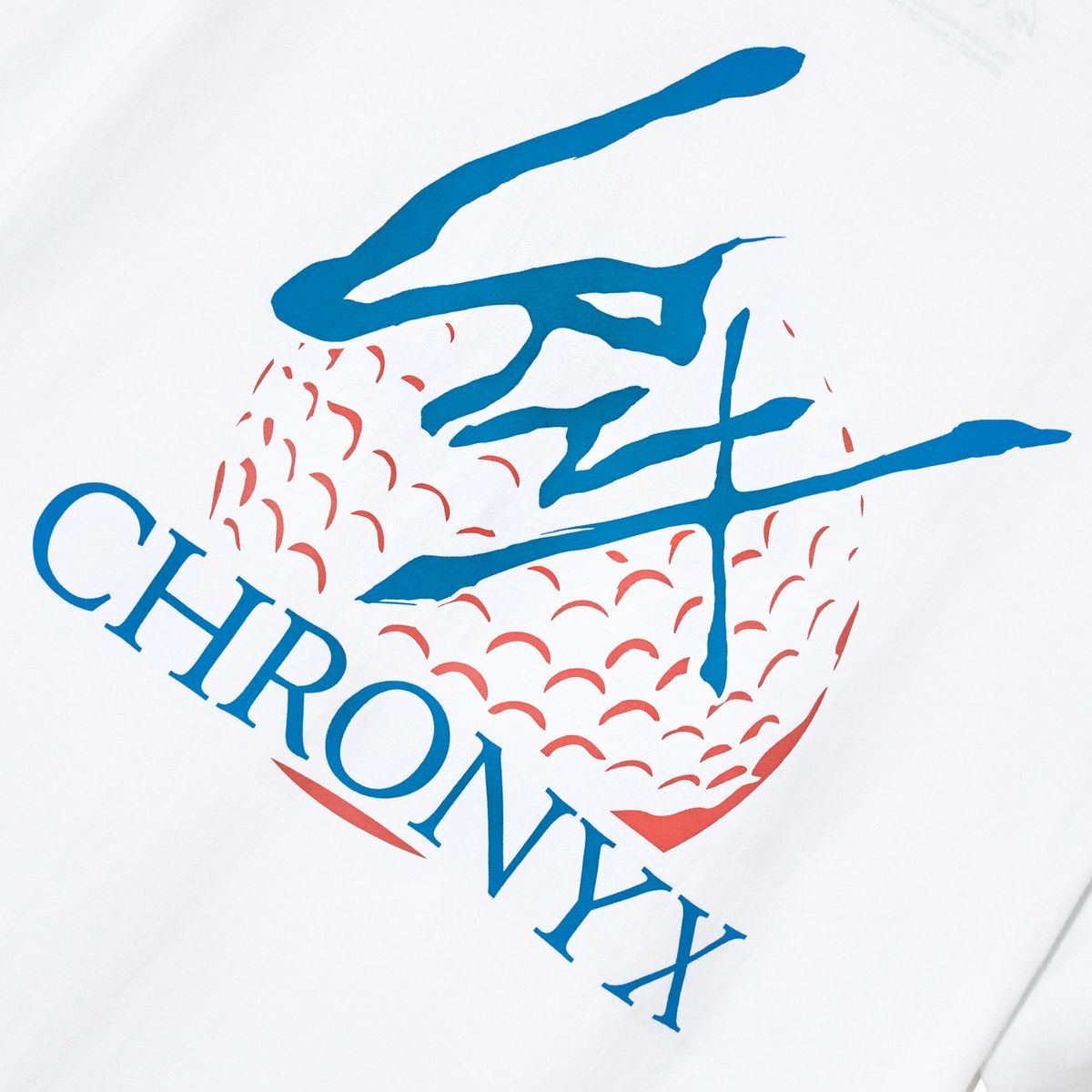 크로닉스(CHRONYX) 488 빅로고 티셔츠 화이트