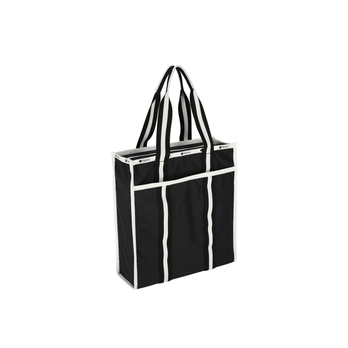 레스포색(LESPORTSAC) 스펙테이터 블랙 라지 웹 북 토트백 [3848.E849]