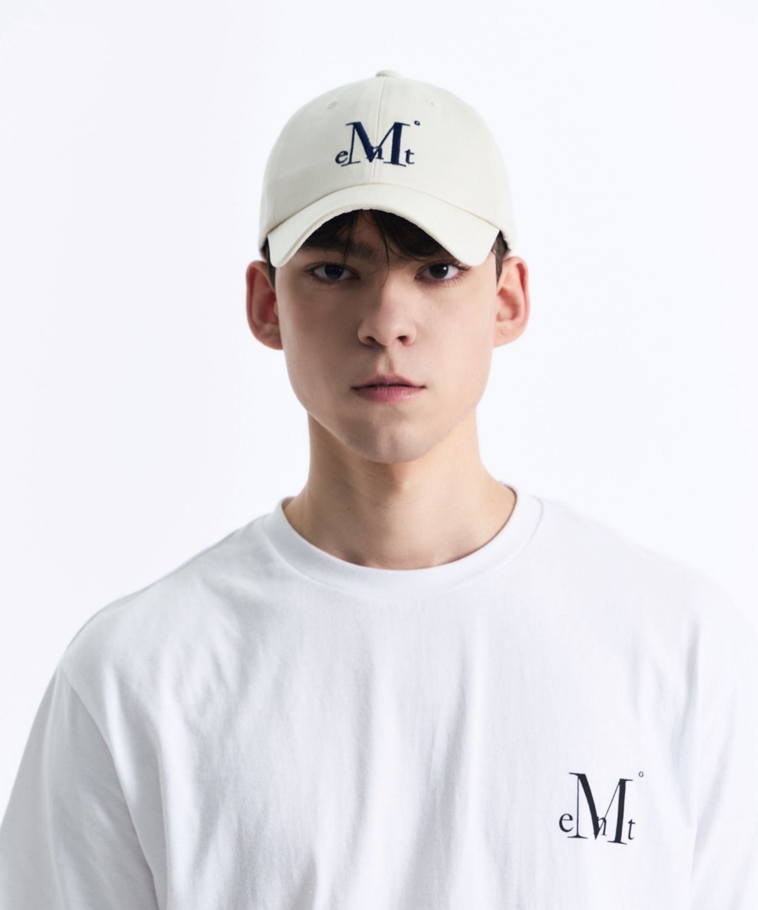 MUSINSA | MUCENT Signature ball cap (cream)