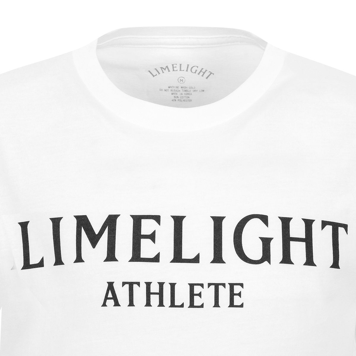 라임라잇 어패럴(LIMELIGHT APPAREL) 애슬릿 티셔츠 (화이트/블랙)