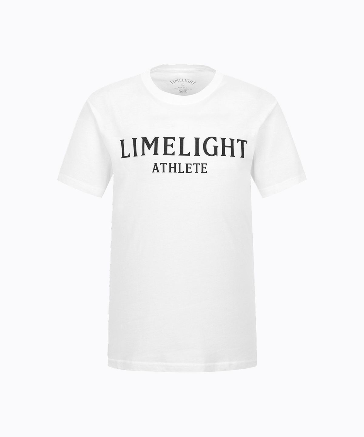 라임라잇 어패럴(LIMELIGHT APPAREL) 애슬릿 티셔츠 (화이트/블랙)