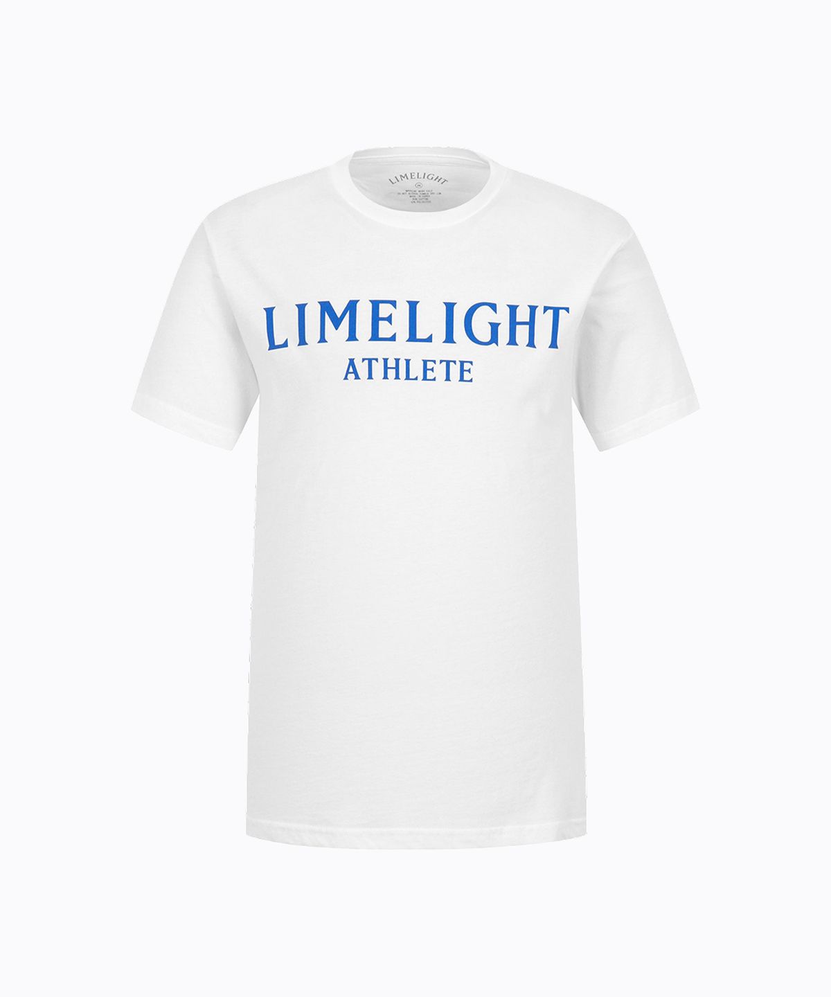 라임라잇 어패럴(LIMELIGHT APPAREL) 애슬릿 티셔츠 (화이트/블루)