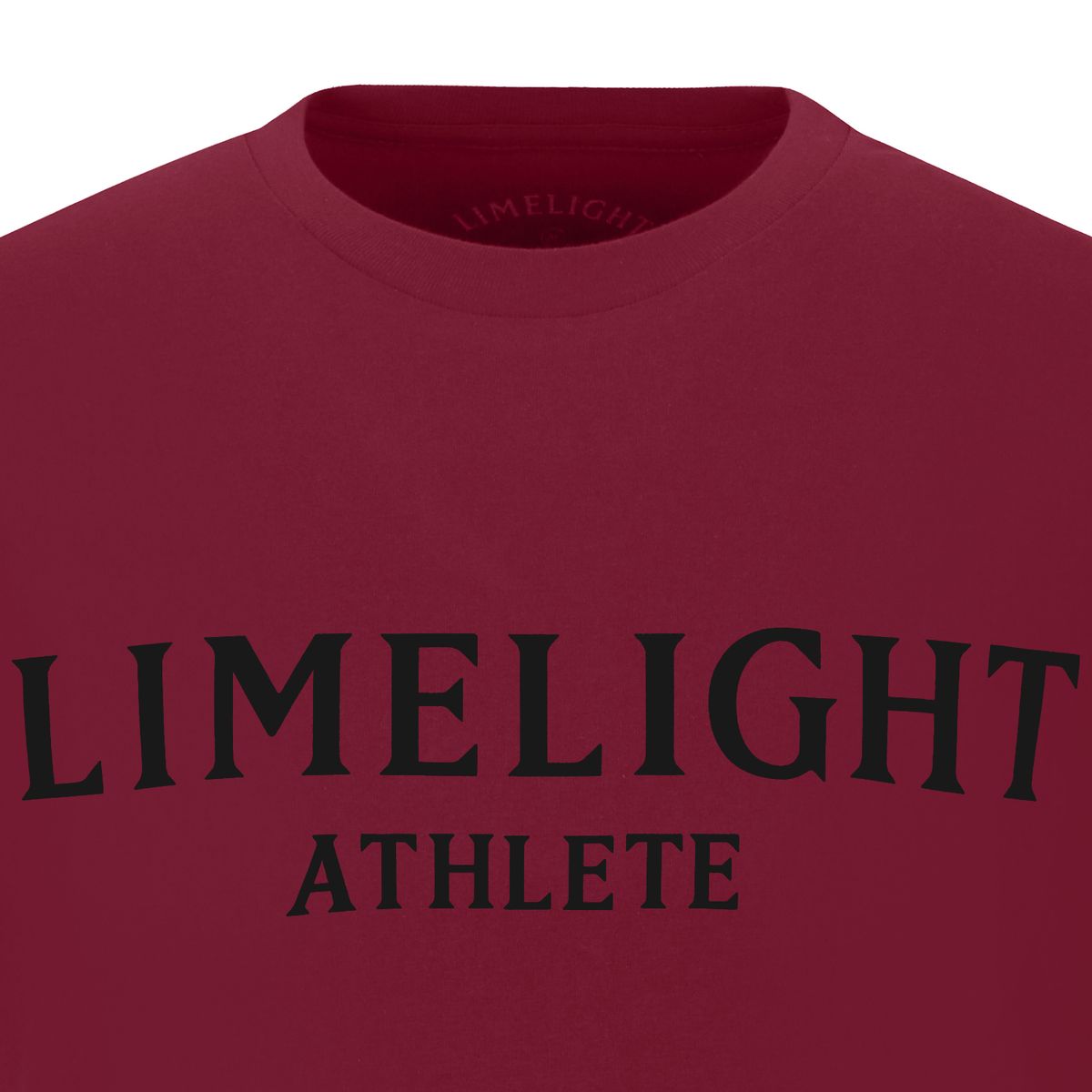 라임라잇 어패럴(LIMELIGHT APPAREL) 애슬릿 티셔츠 (버건디/블랙)