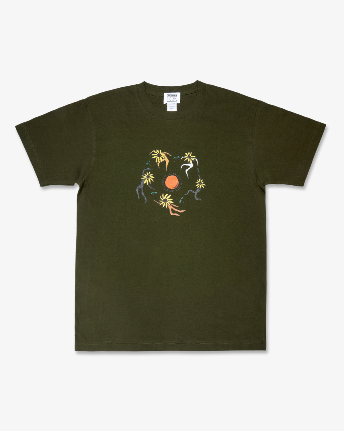 미디엄스(MEDIUMS) Sun Dance Tee - Olive (태양 춤 티)