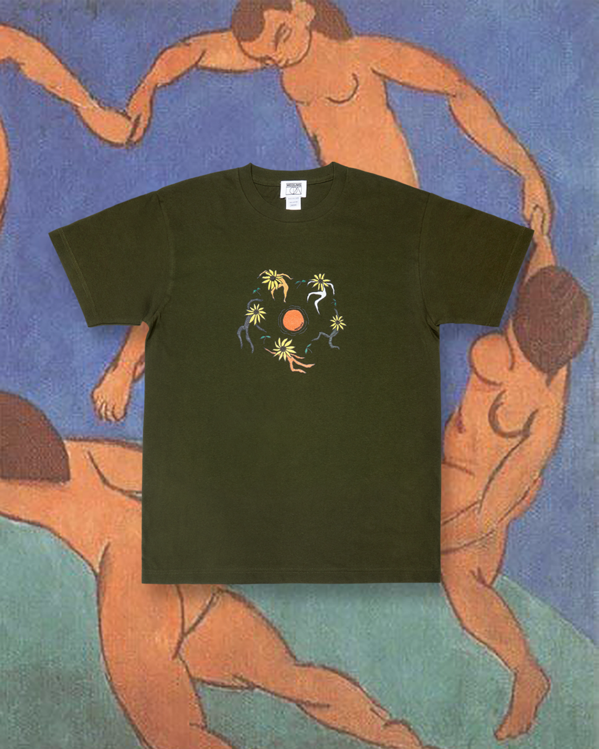 미디엄스(MEDIUMS) Sun Dance Tee - Olive (태양 춤 티)