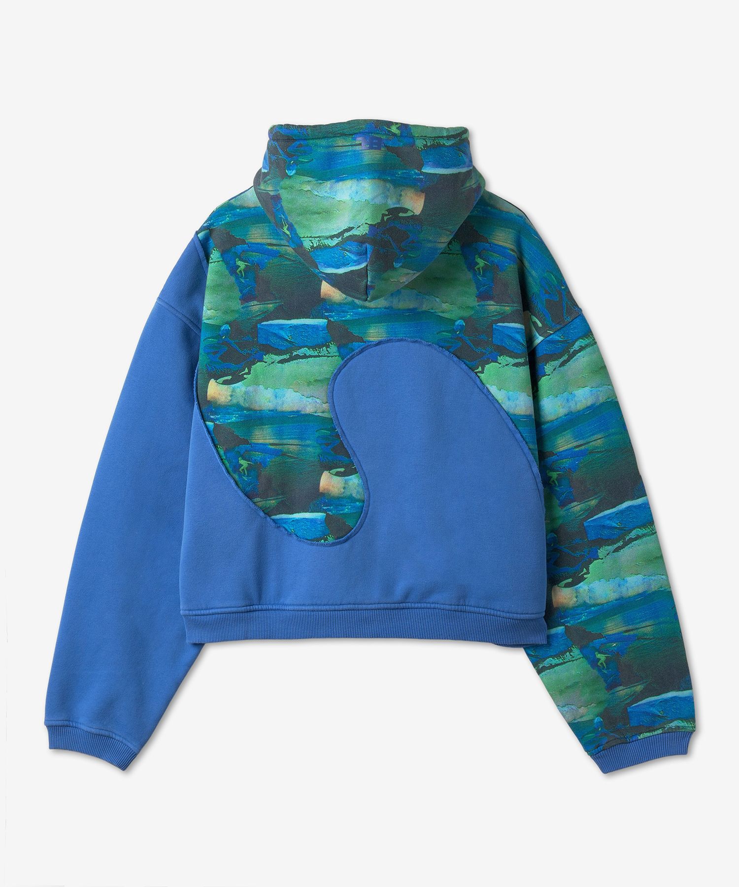 MUSINSA | ERL Swirl Fleece Hoodie - Green Sunset