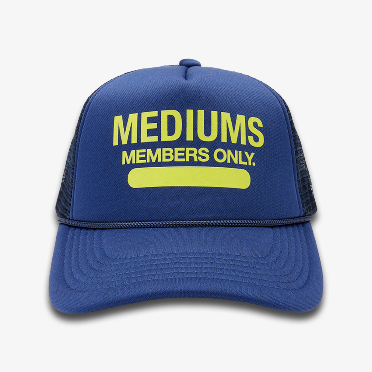 미디엄스(MEDIUMS) Members Only Trucker Hat - Navy (멤버스 온리 트러커햇)
