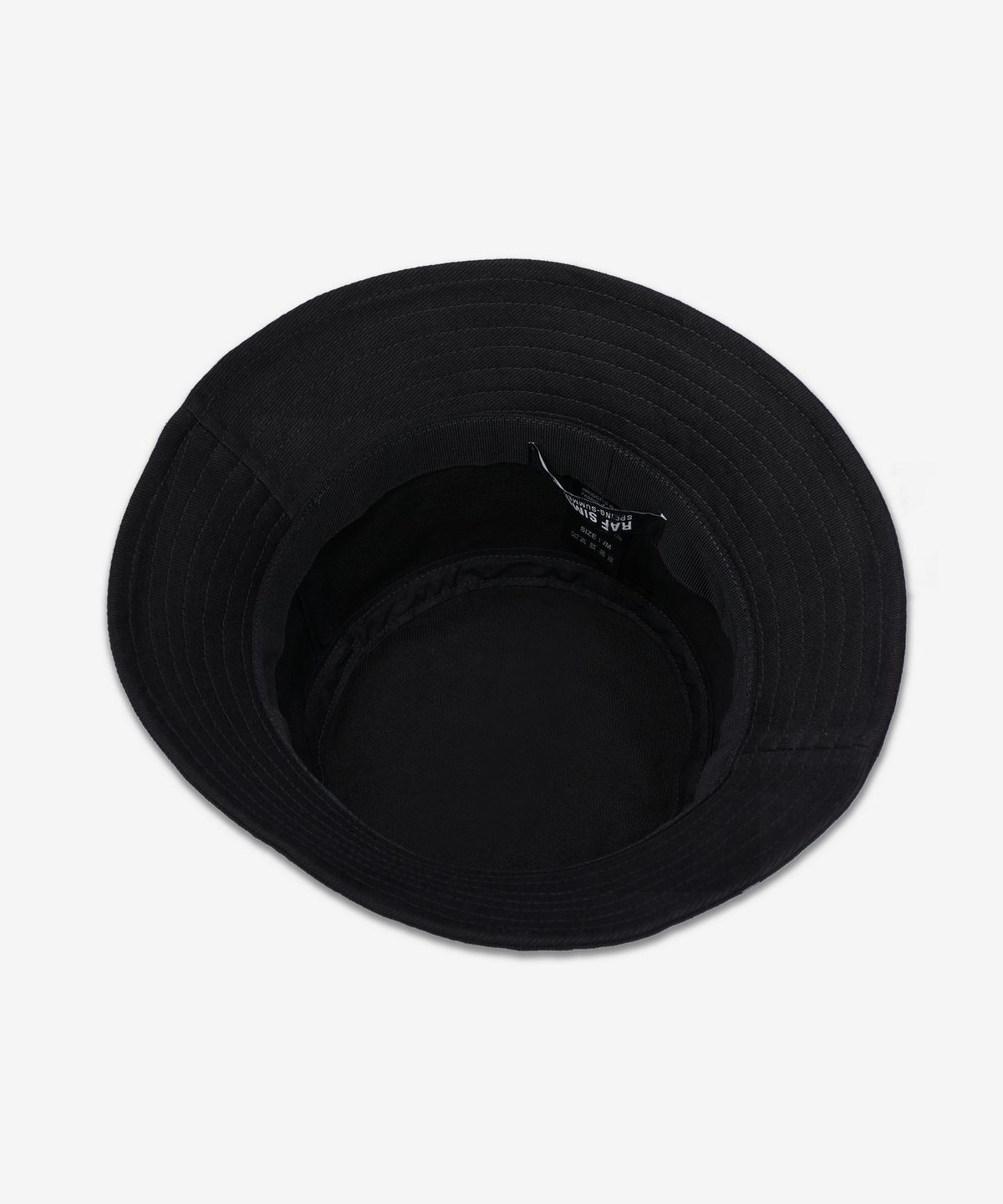 라프시몬스(RAF SIMONS) 로고 패치 버킷햇 - 블랙 / 231945100320099