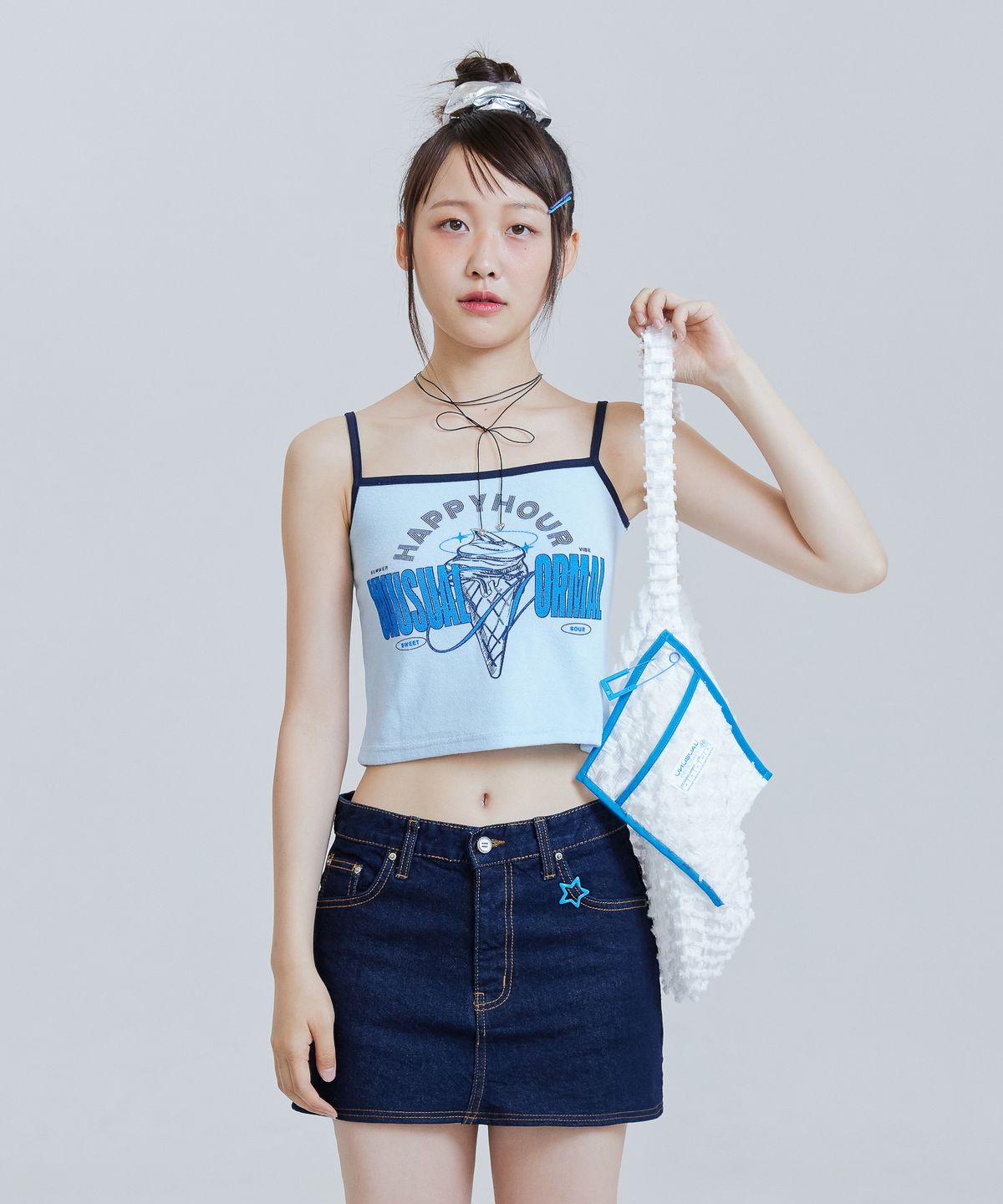언유주얼 노말(UNUSUALNORMAL) GELATO TOP_BLUE