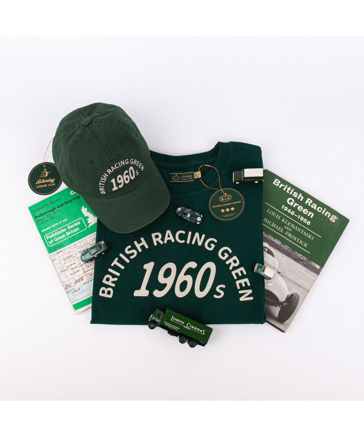 세러데이 레저 클럽(SATURDAY LEISURE CLUB) Signature Ball Cap - 1960s British Racing Green