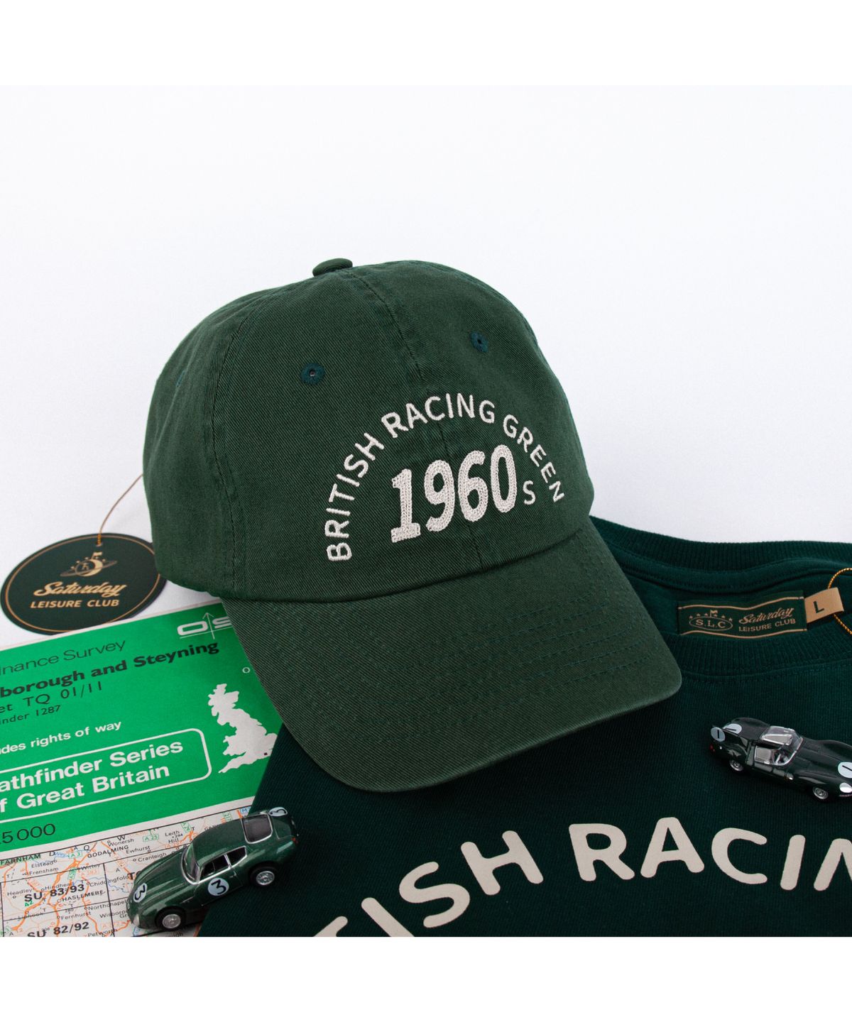 세러데이 레저 클럽(SATURDAY LEISURE CLUB) Signature Ball Cap - 1960s British Racing Green