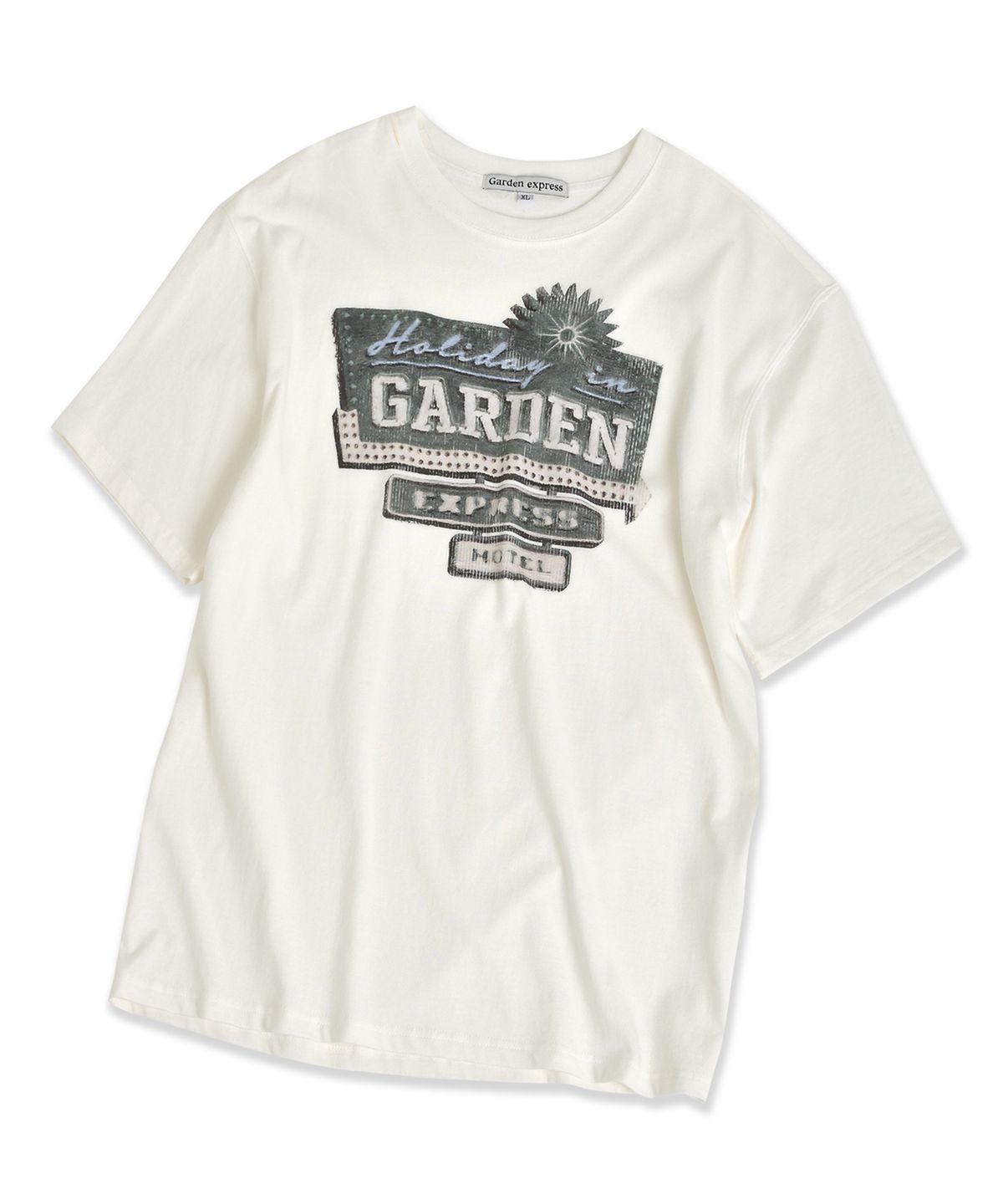 가든익스프레스(GARDEN EXPRESS) GARDEN HOTEL GRAPHIC T-SHIRT (cream)