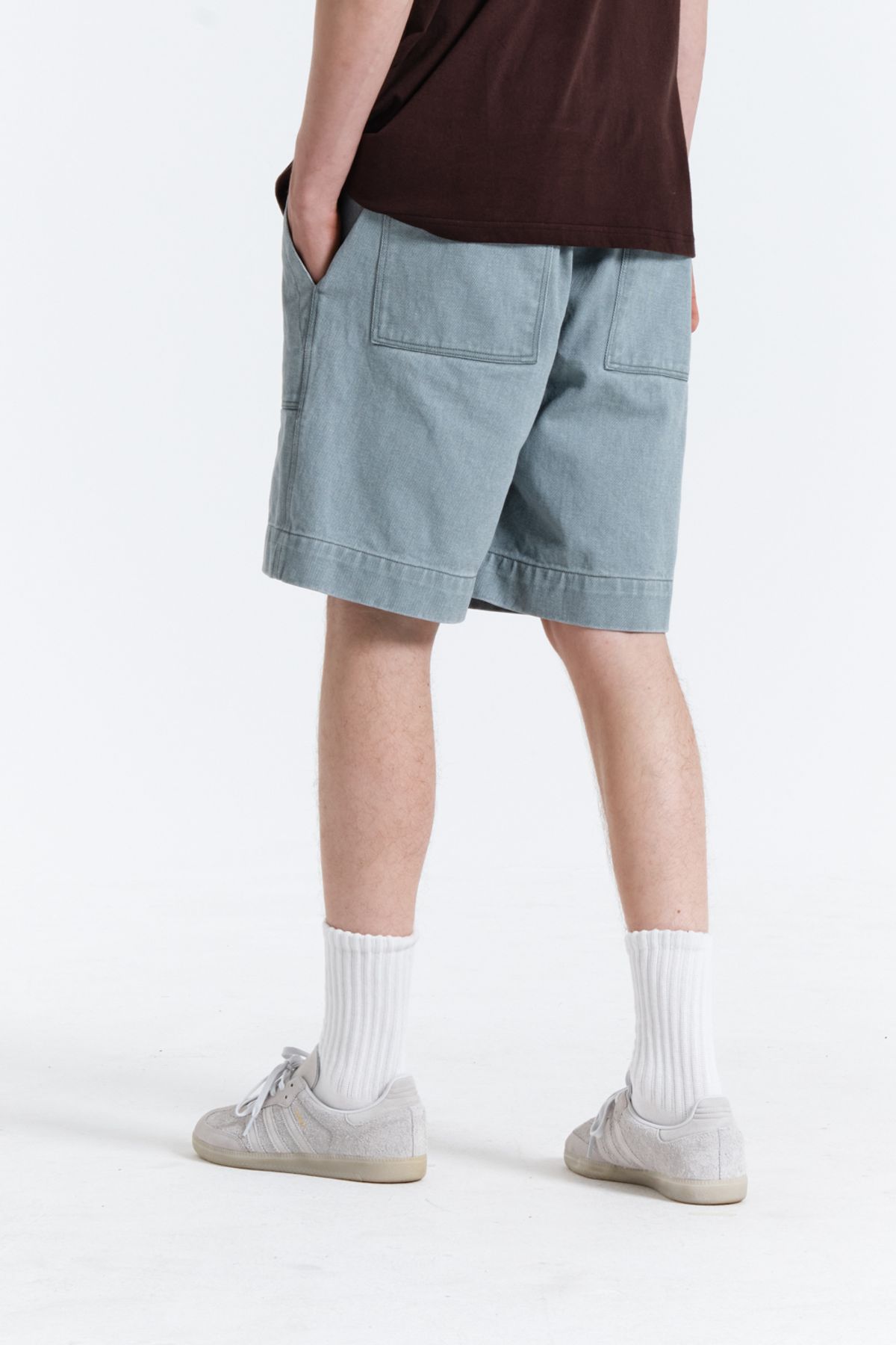 가든익스프레스(GARDEN EXPRESS) WASHED BANDING HALF PANTS (mint)