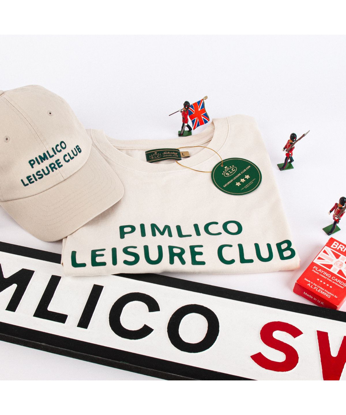 세러데이 레저 클럽(SATURDAY LEISURE CLUB) Pimlico Leisure Club T-shirt(Unisex)