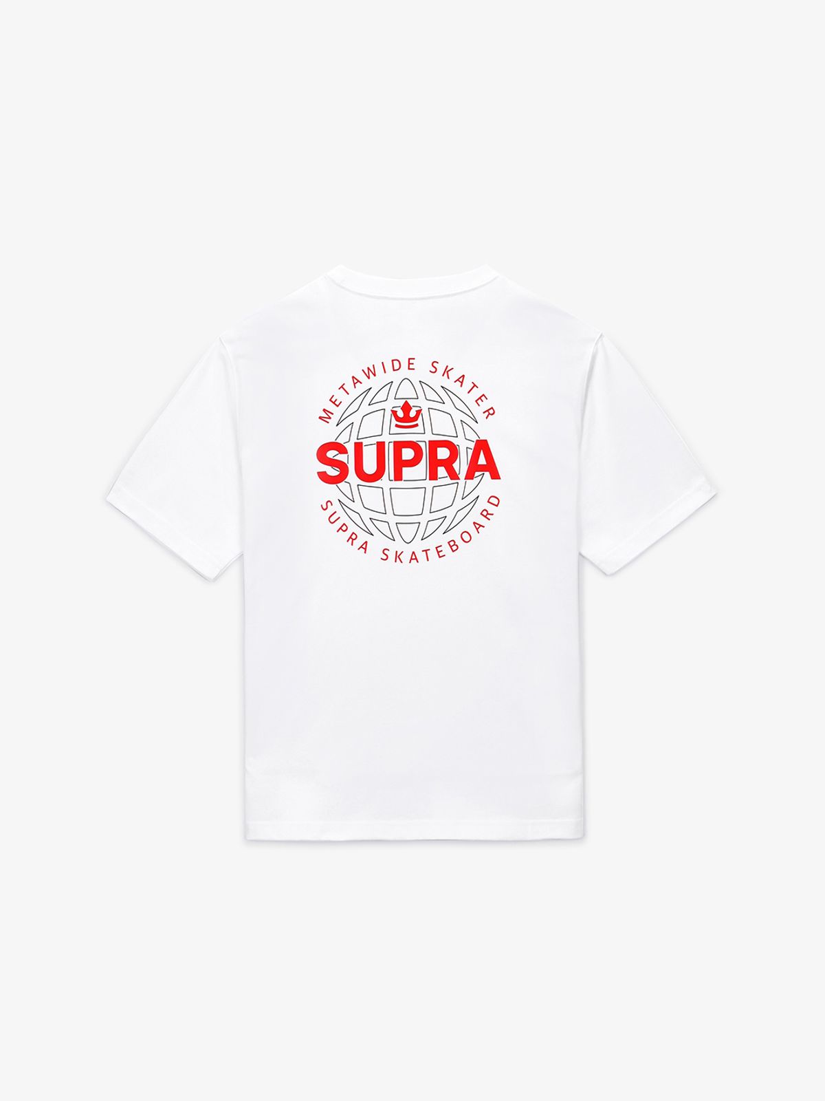 수프라(SUPRA) 메타와이드 오버핏 반팔 티셔츠(WHITE)