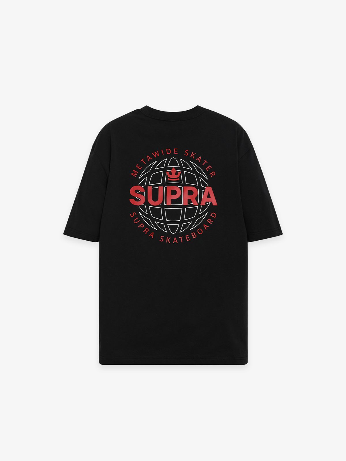 수프라(SUPRA) 메타와이드 오버핏 반팔 티셔츠(BLACK)