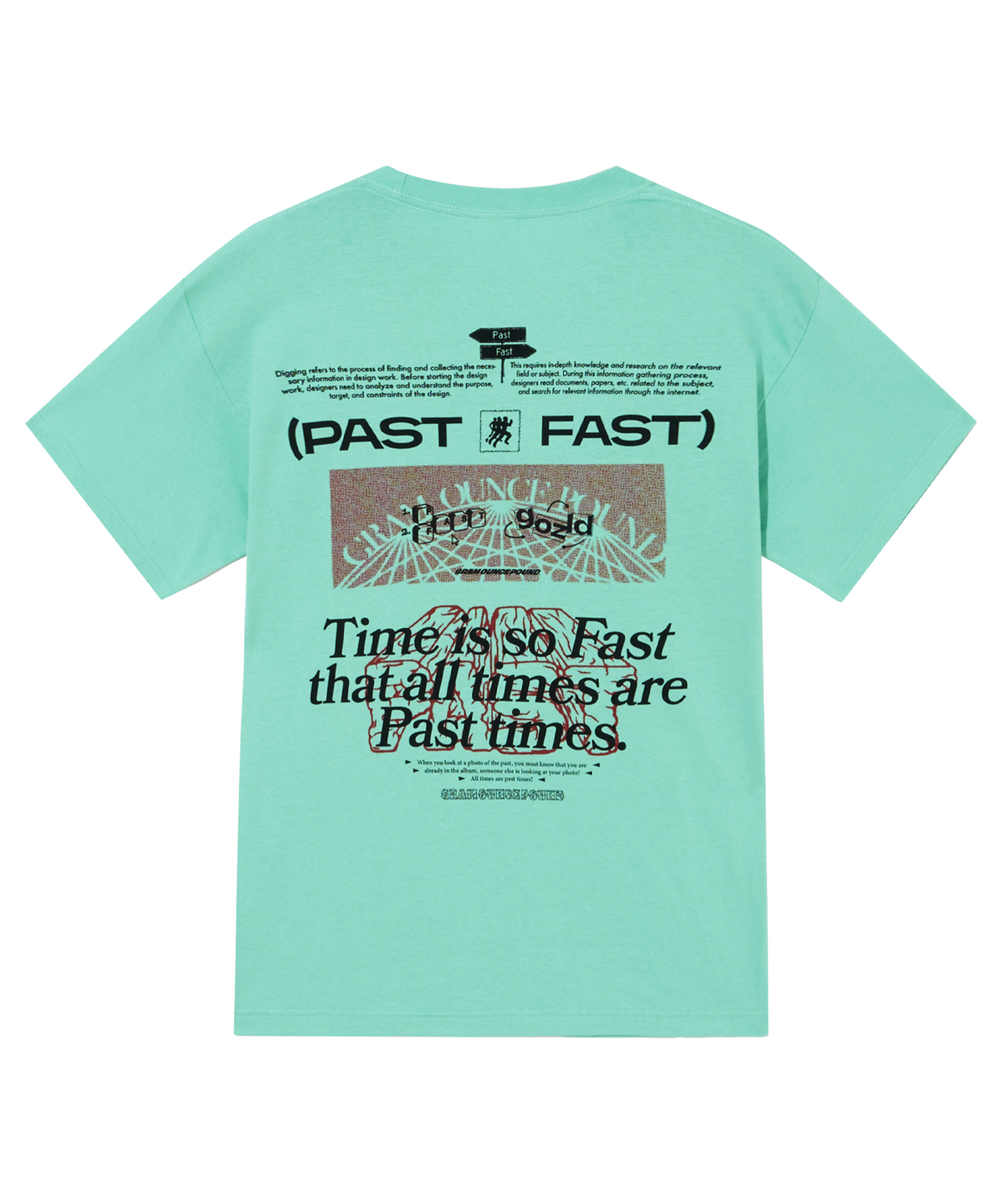 그램 아운스 파운드(GRAM OUNCE POUND) Past Fast Tee_Green