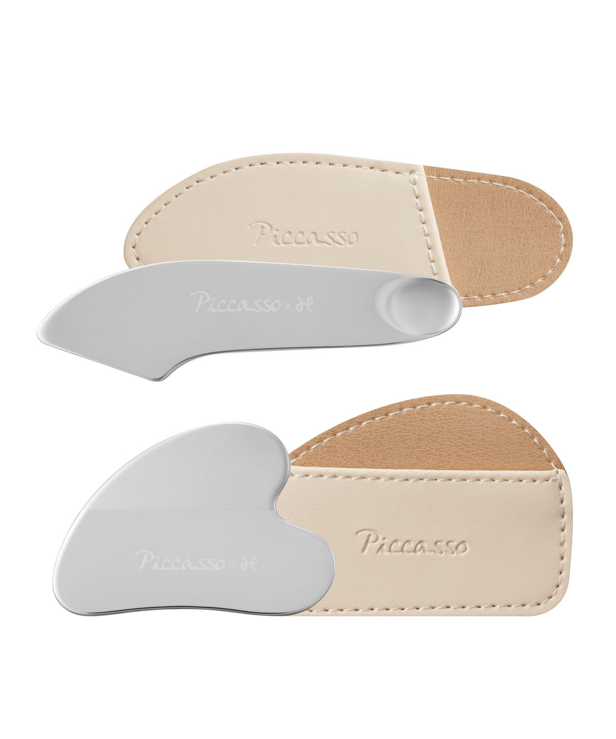 피카소(PICCASSO) [피카소X함경식] 투웨이 메이크업 스파츌라  + 커브드 메이크업 스파츌라 세트