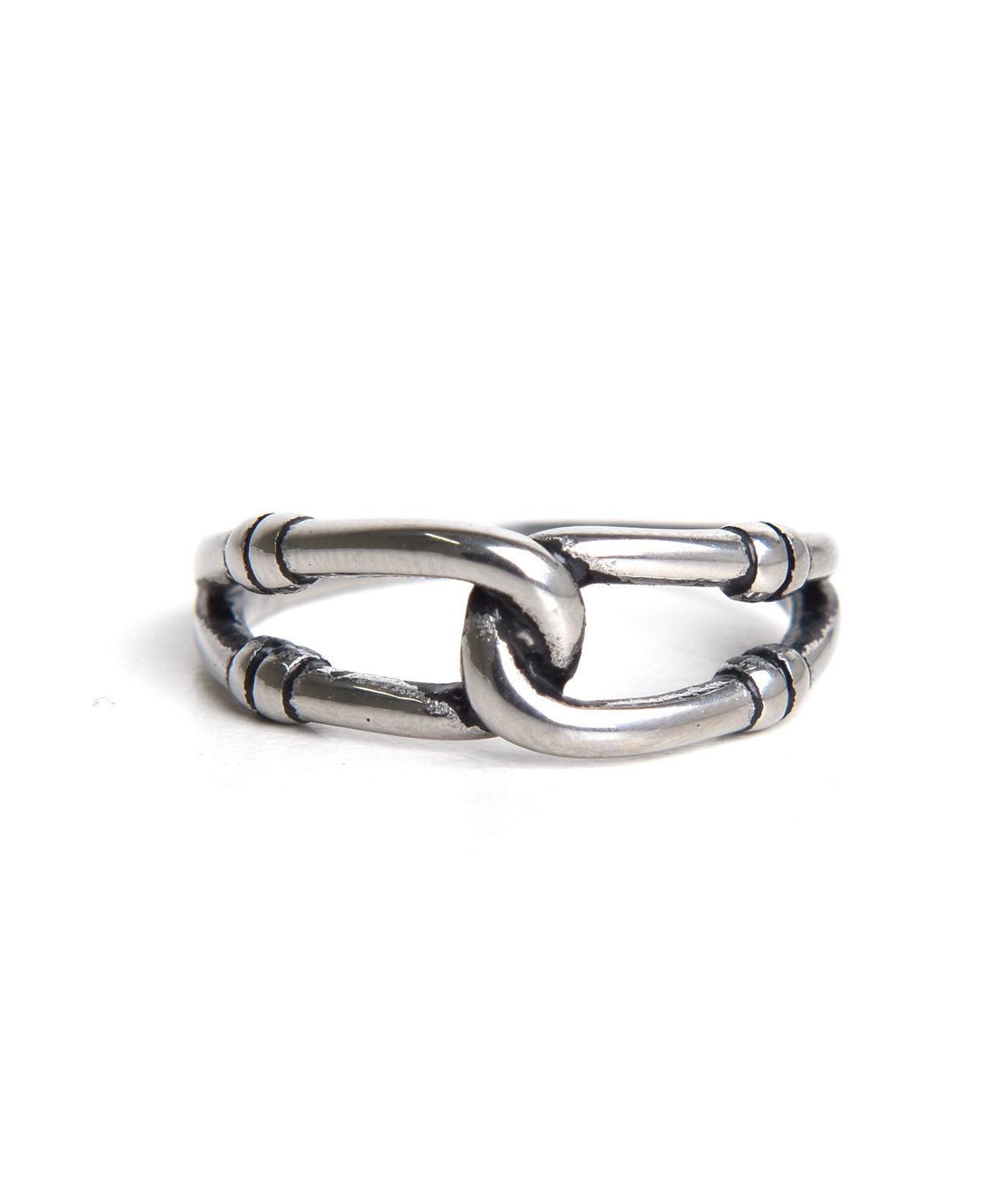 스칼렛또블랙(SCALETTOBLACK) BAT404 [surgical steel]Knot connection point Ring