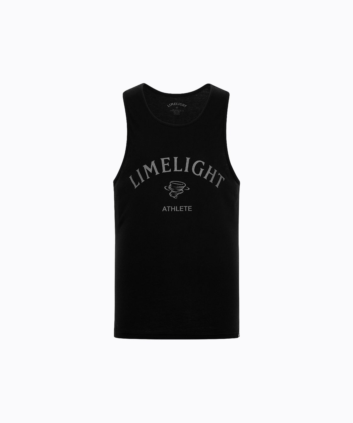 라임라잇 어패럴(LIMELIGHT APPAREL) 아치 로고 슬리브리스 (블랙/그레이)