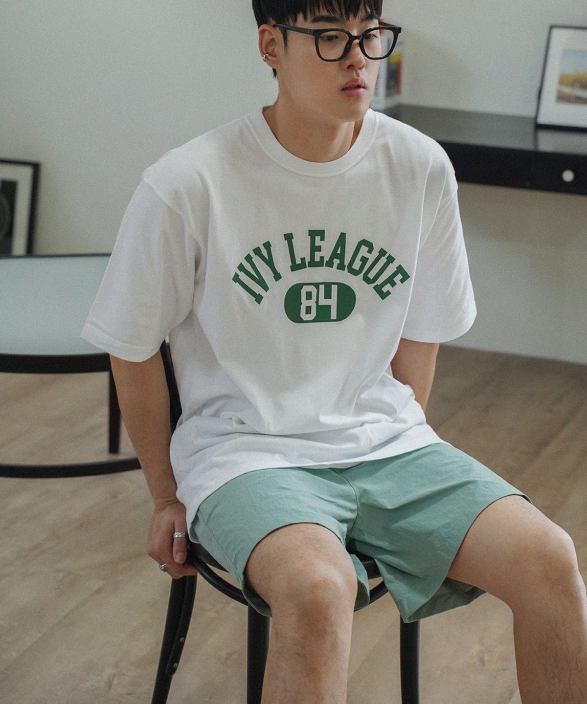 더마일(THEMILE) IVY LEAGUE GARMENTS CREW [WHITE]