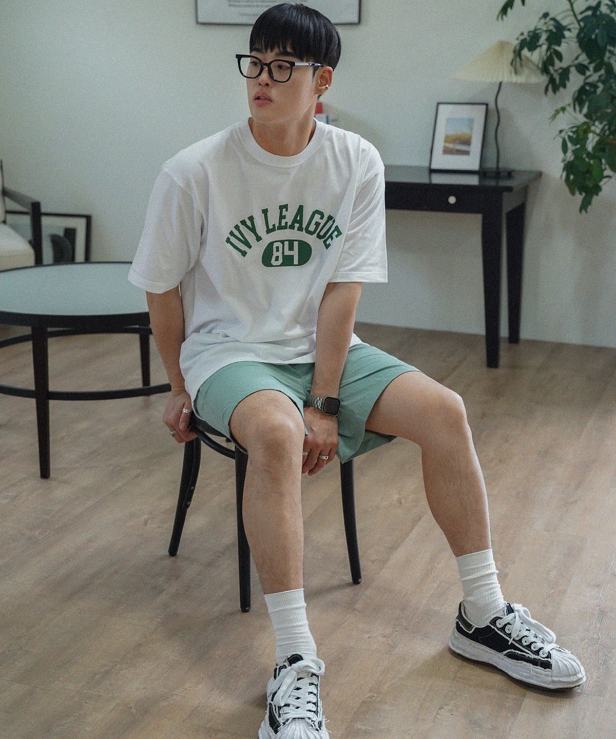 더마일(THEMILE) IVY LEAGUE GARMENTS CREW [WHITE]