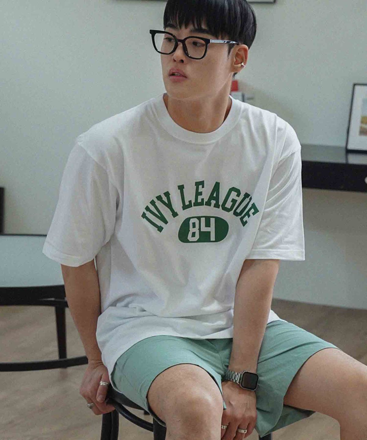더마일(THEMILE) IVY LEAGUE GARMENTS CREW [WHITE]