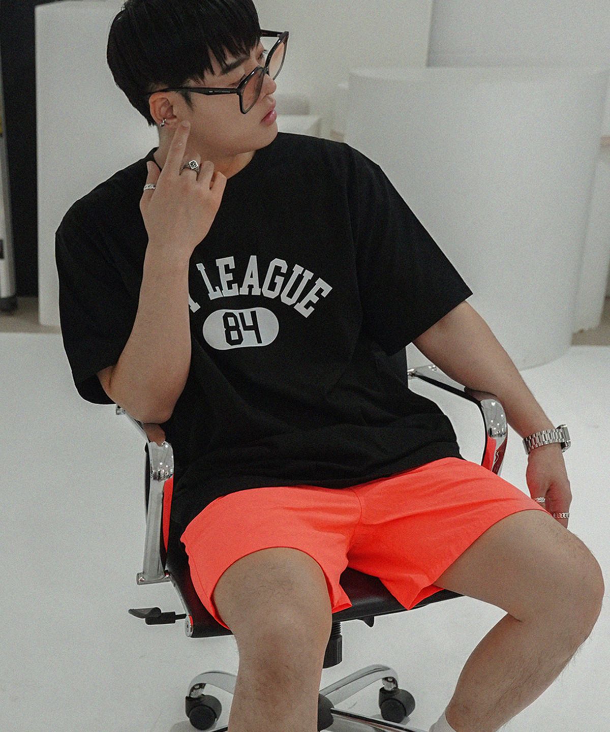 더마일(THEMILE) IVY LEAGUE GARMENTS CREW [BLACK]