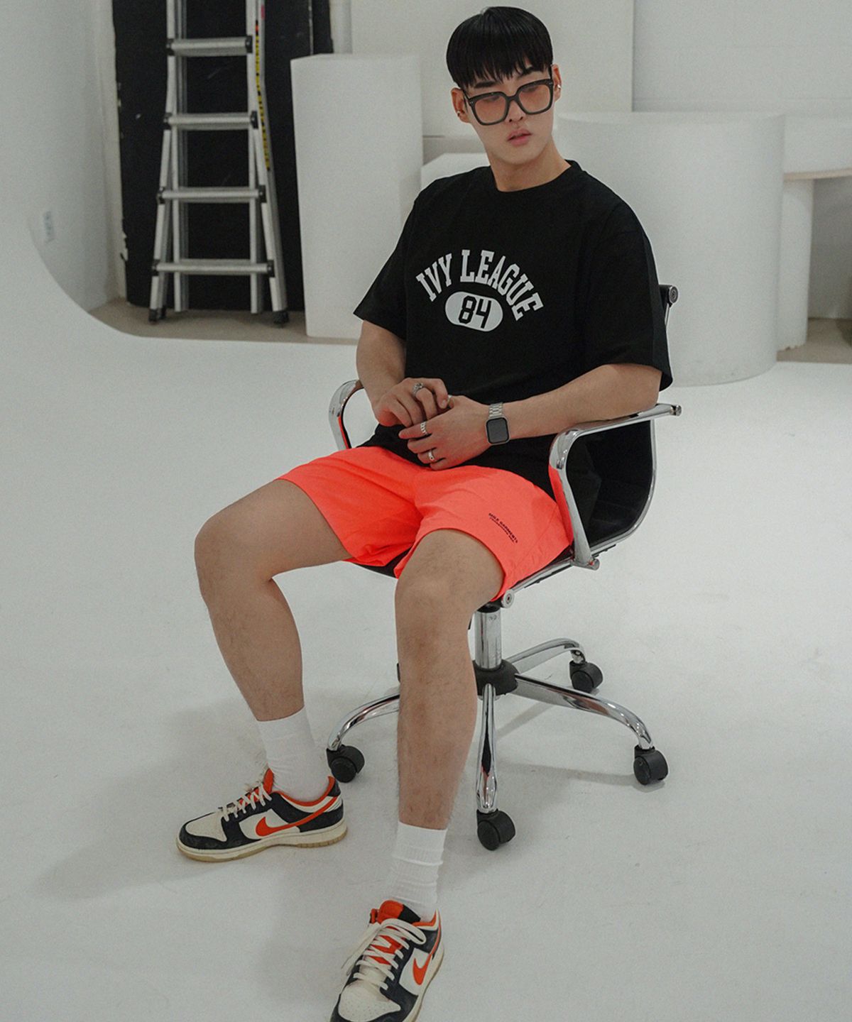 더마일(THEMILE) IVY LEAGUE GARMENTS CREW [BLACK]