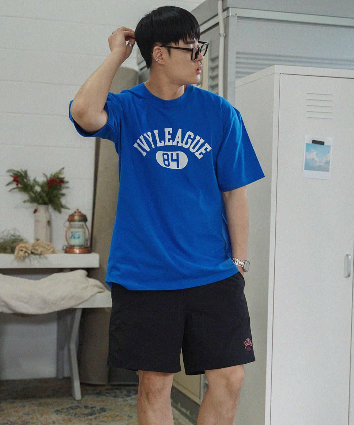더마일(THEMILE) IVY LEAGUE GARMENTS CREW [BLUE]