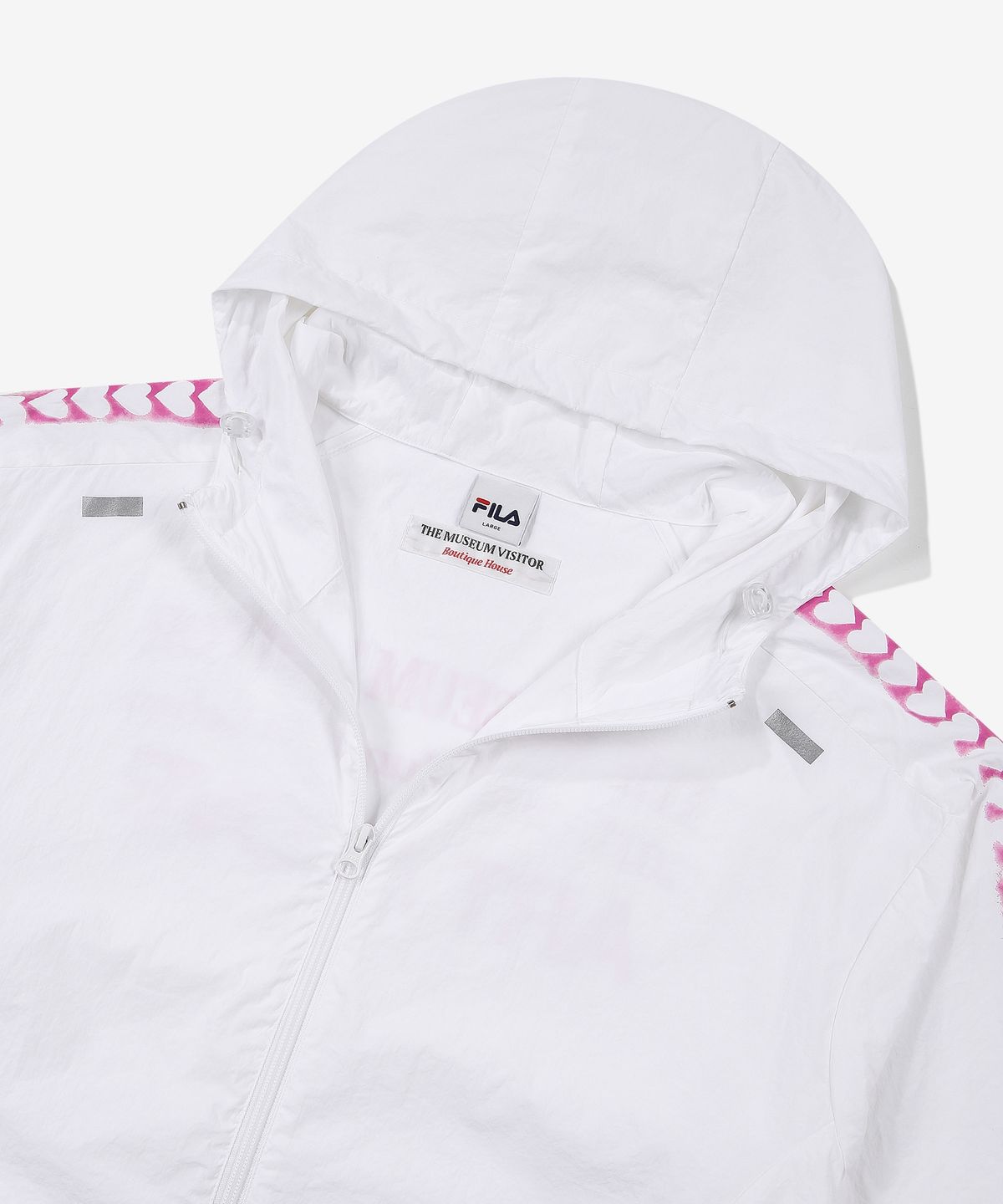 휠라(FILA) FILA  X THE MUSEUM VISITOR HEART LINE WINDBREAKER (FS2JKF2V01XWHI)