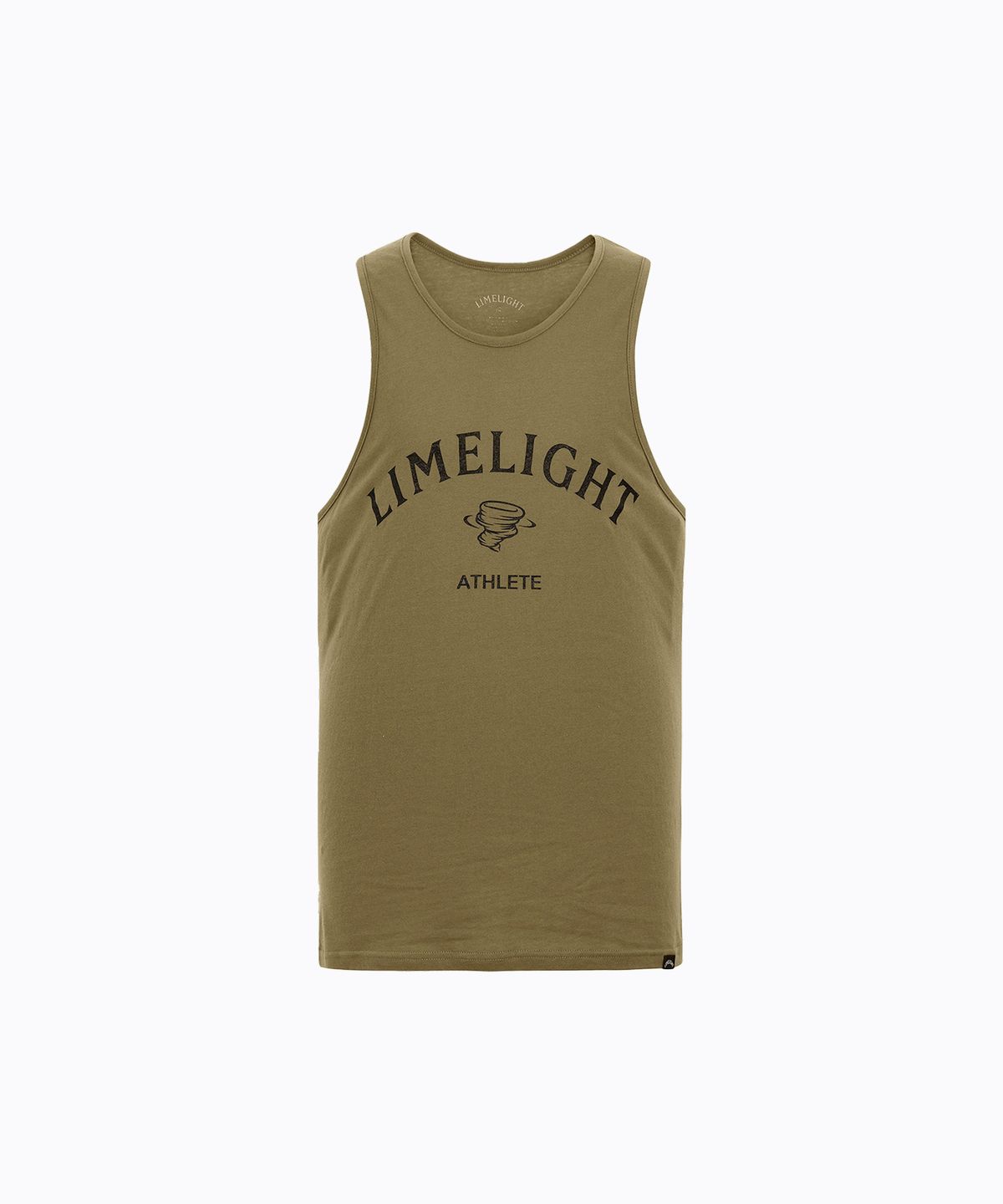 라임라잇 어패럴(LIMELIGHT APPAREL) 아치 로고 슬리브리스 (카키/블랙)
