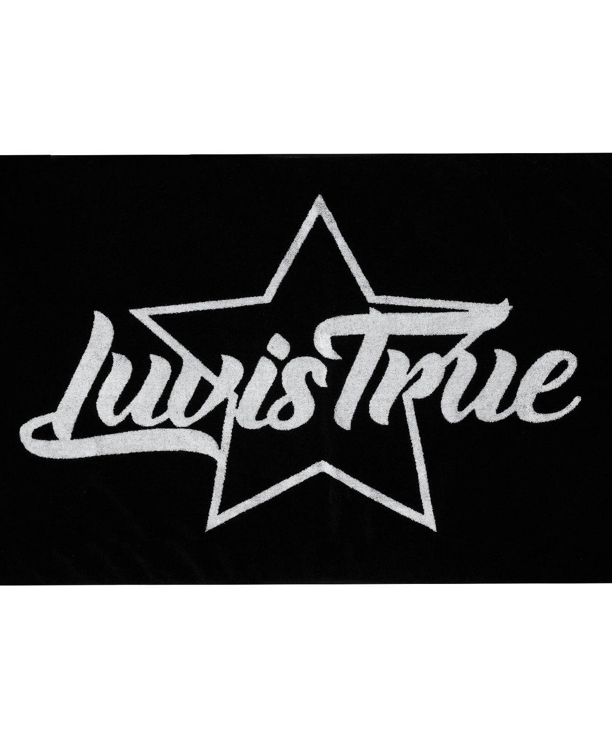 러브이즈트루(LUVISTRUE) BE LOGO BEACH TOWEL(BLACK)