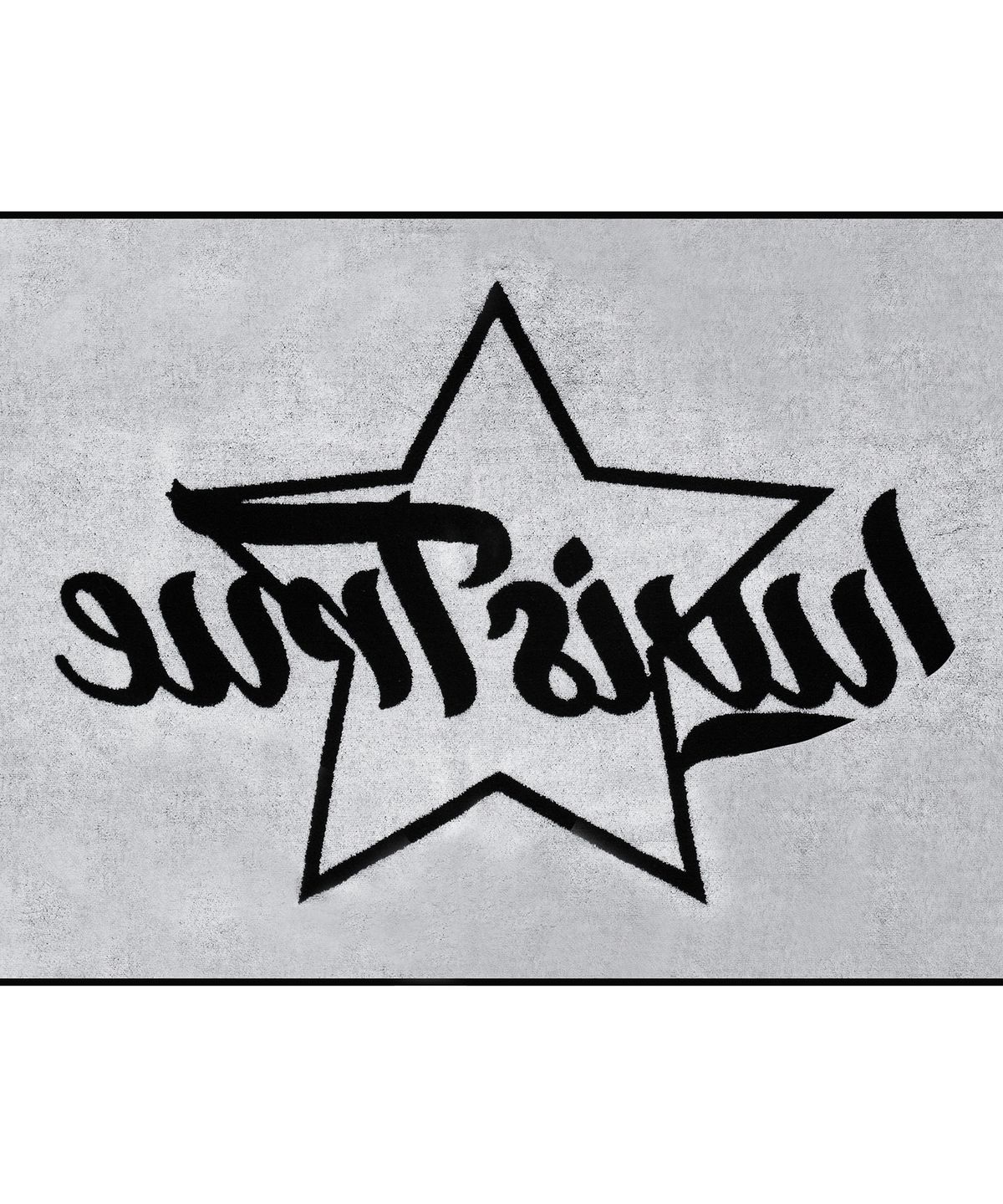 러브이즈트루(LUVISTRUE) BE LOGO BEACH TOWEL(BLACK)