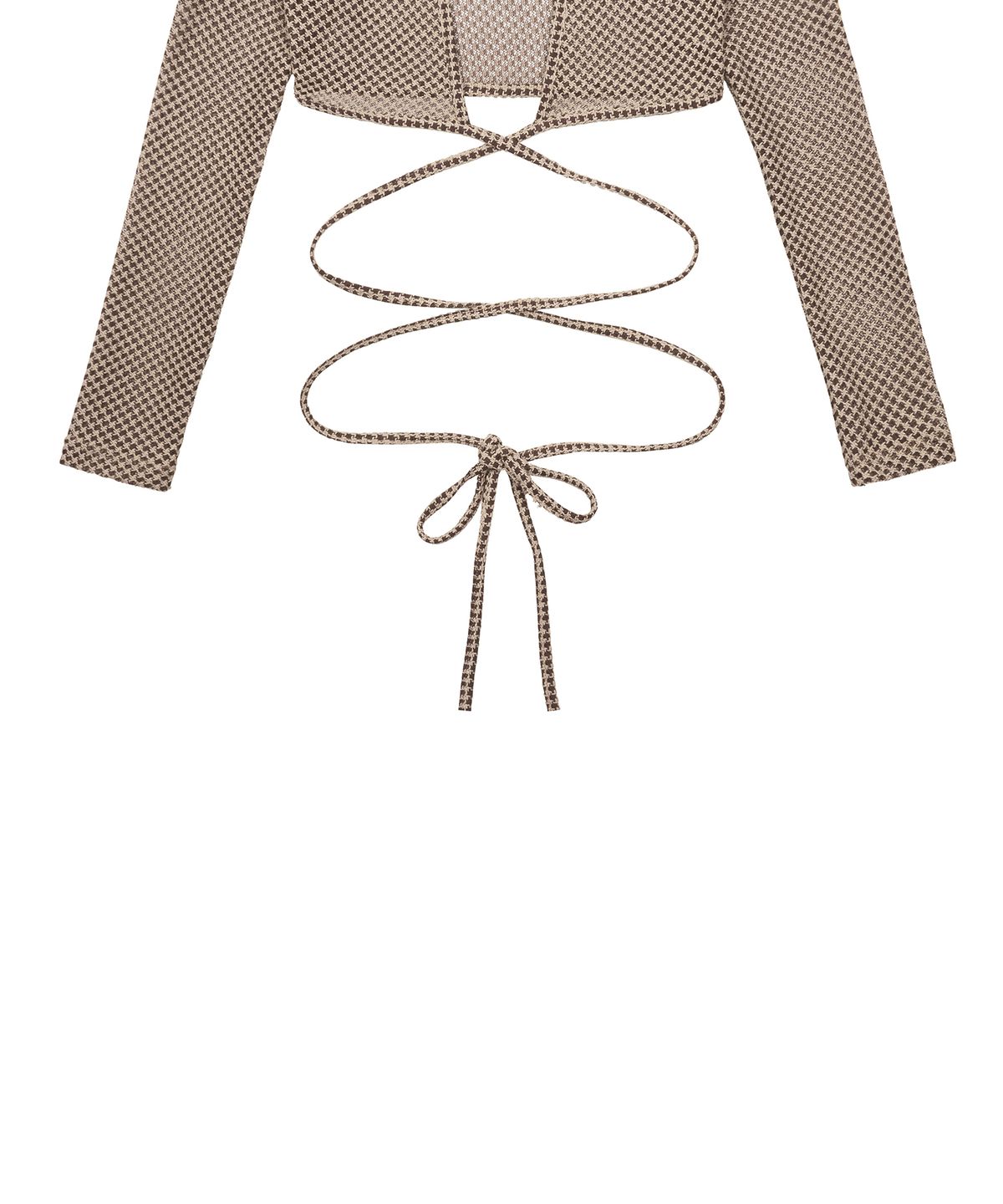 러브이즈트루(LUVISTRUE) BE NET CARDIGAN(BROWN)