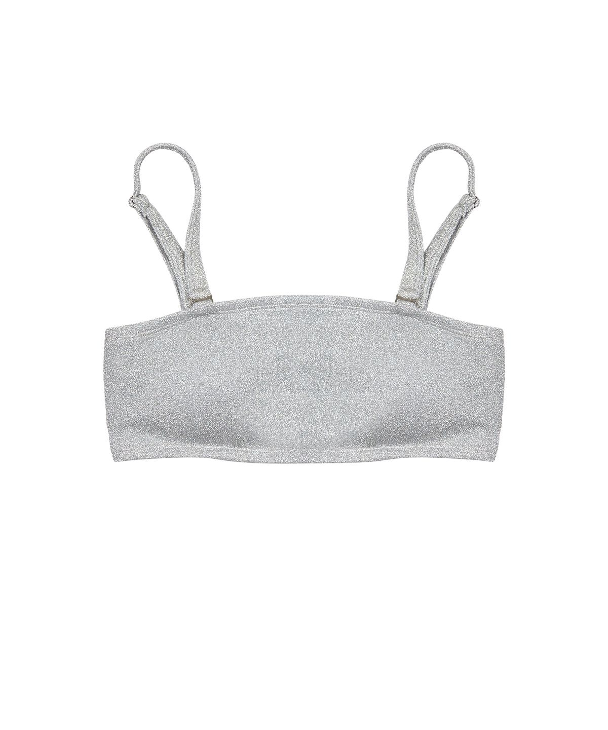 러브이즈트루(LUVISTRUE) BE GLITTER BIKINI TOP(SILVER)
