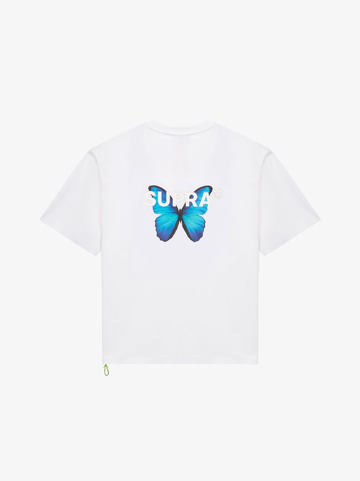 수프라(SUPRA) 버터플라이 오버핏 그래픽 반팔 티셔츠(WHITE)