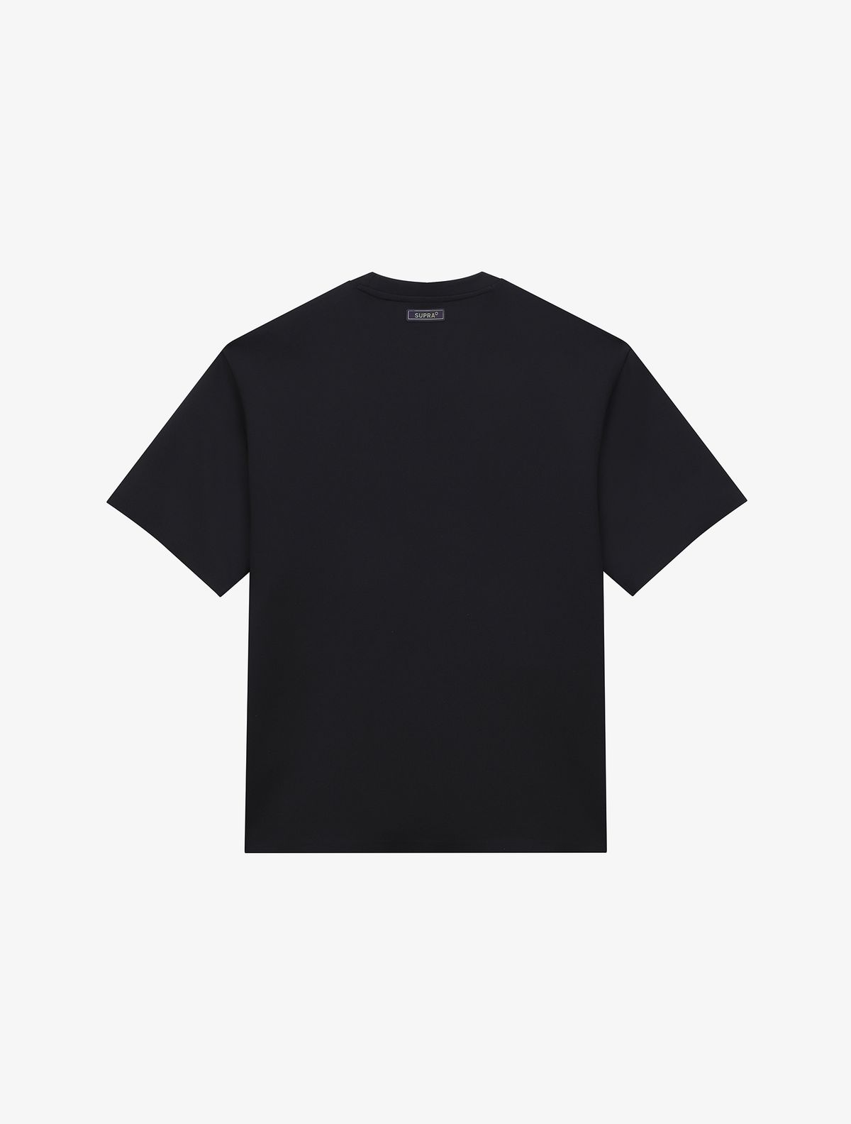 수프라(SUPRA) 크립토펑크 오버핏 메탈릭 로고 반팔 티셔츠(BLACK)