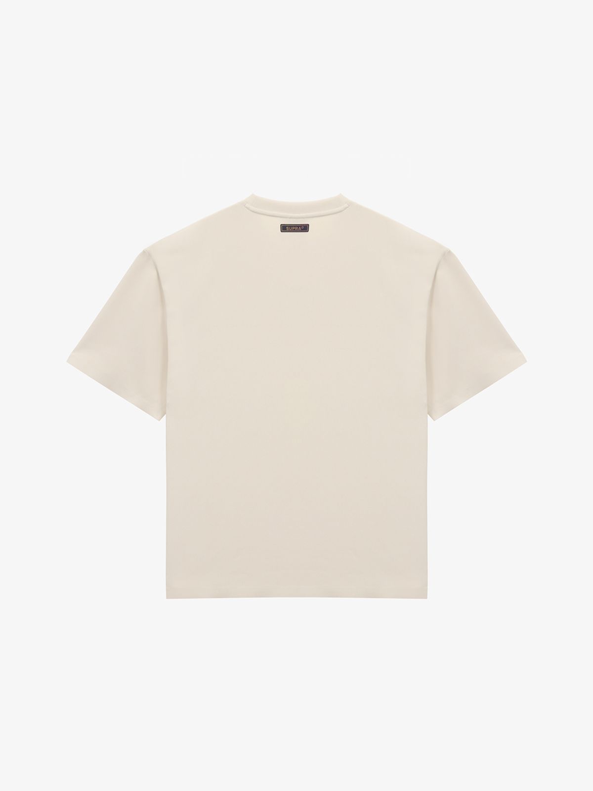 수프라(SUPRA) 크립토펑크 오버핏 메탈릭 로고 반팔 티셔츠(BEIGE)
