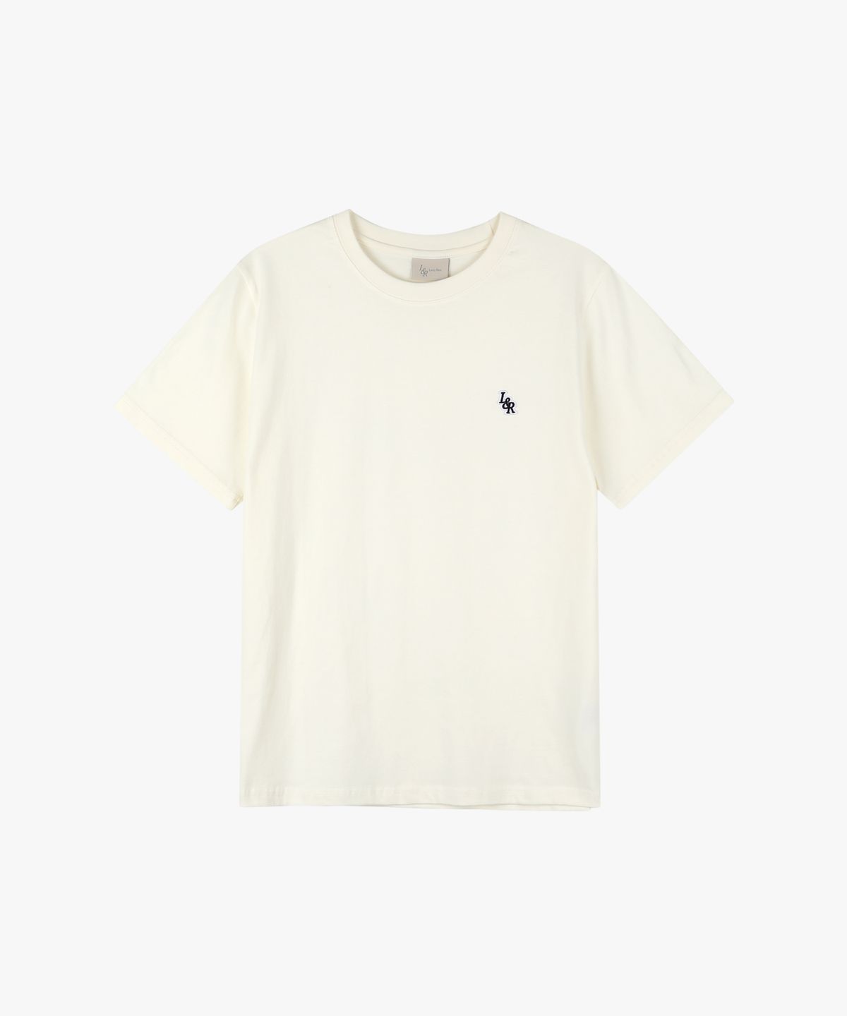 로시로우(LOSSYROW) L&R Patch Point Short-Sleeved T-Shirt Cream