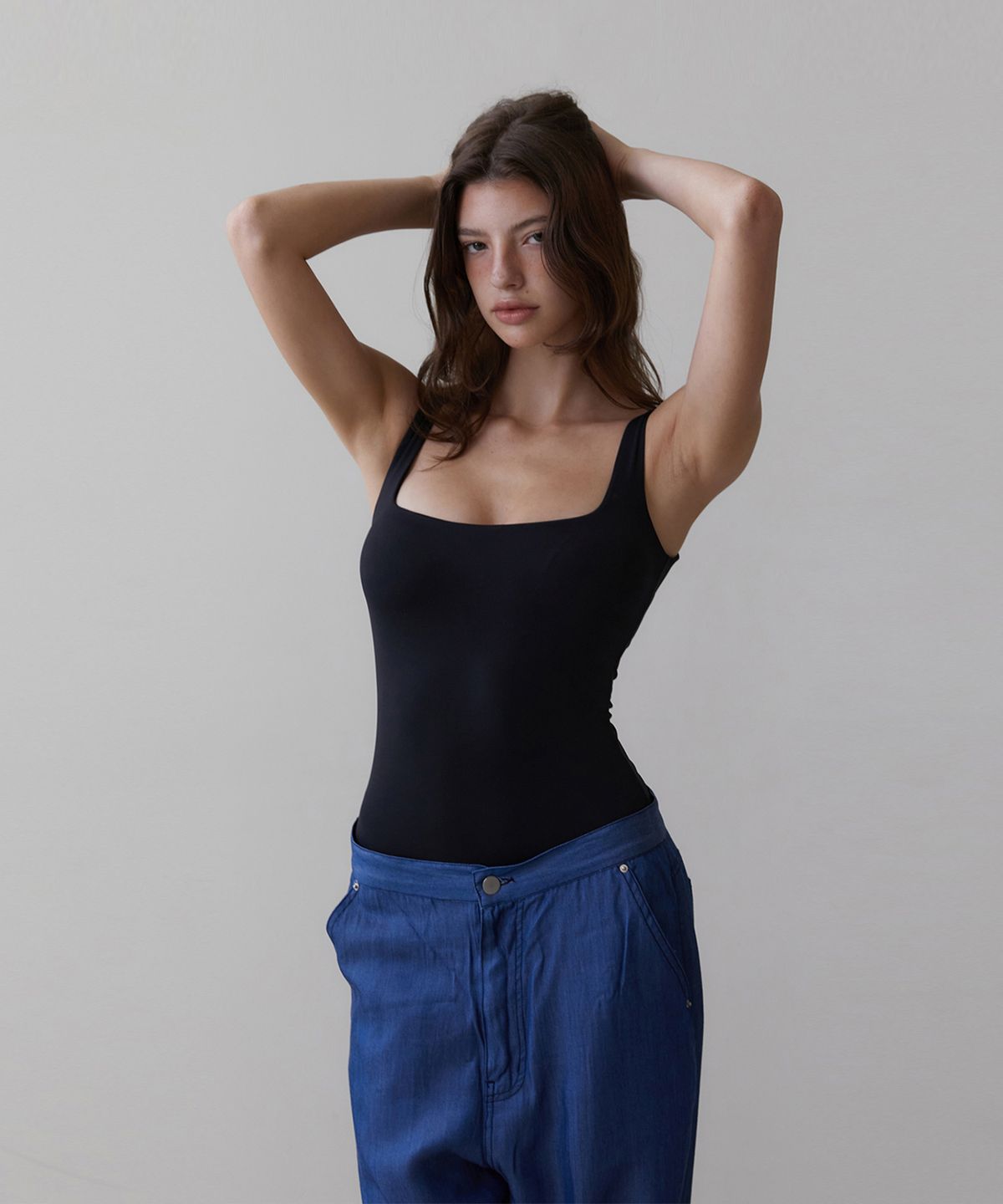 르브아시스(REVOIRSIS) RVIS twoway swim onepiece black