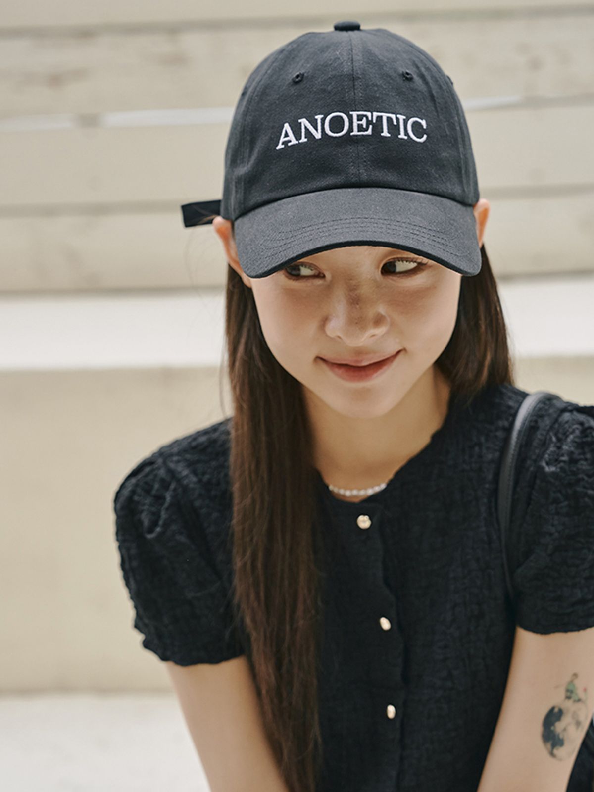 아노에틱(ANOETIC) ANOETIC LOGO CAP_BLACK