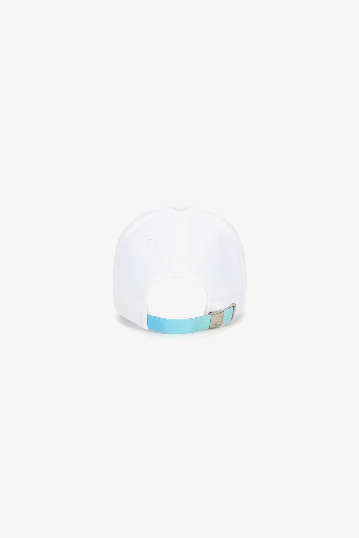 수프라(SUPRA) 모노그램 언스트럭쳐 자수 볼캡(WHITE)