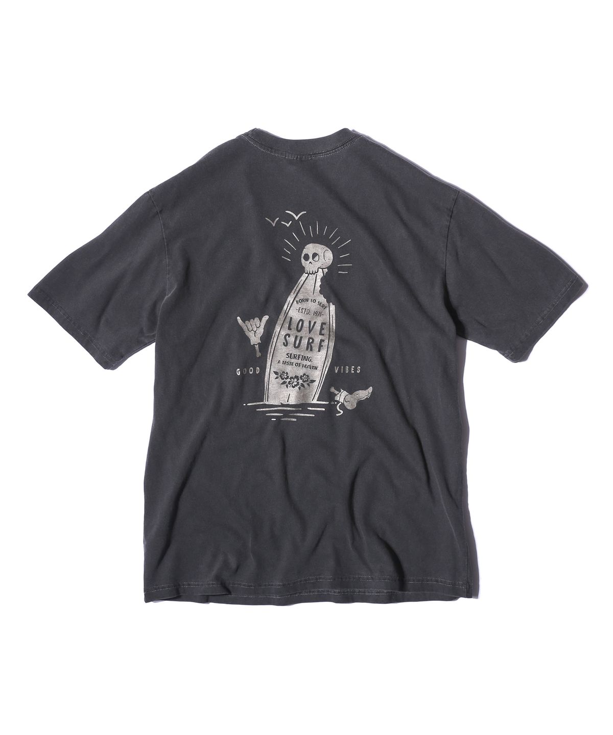 캘리포니아 프로젝트(CALIFORNIA PROJECT) PIGMENT T-SHIRTS SHARK ALERT (F.BLACK)