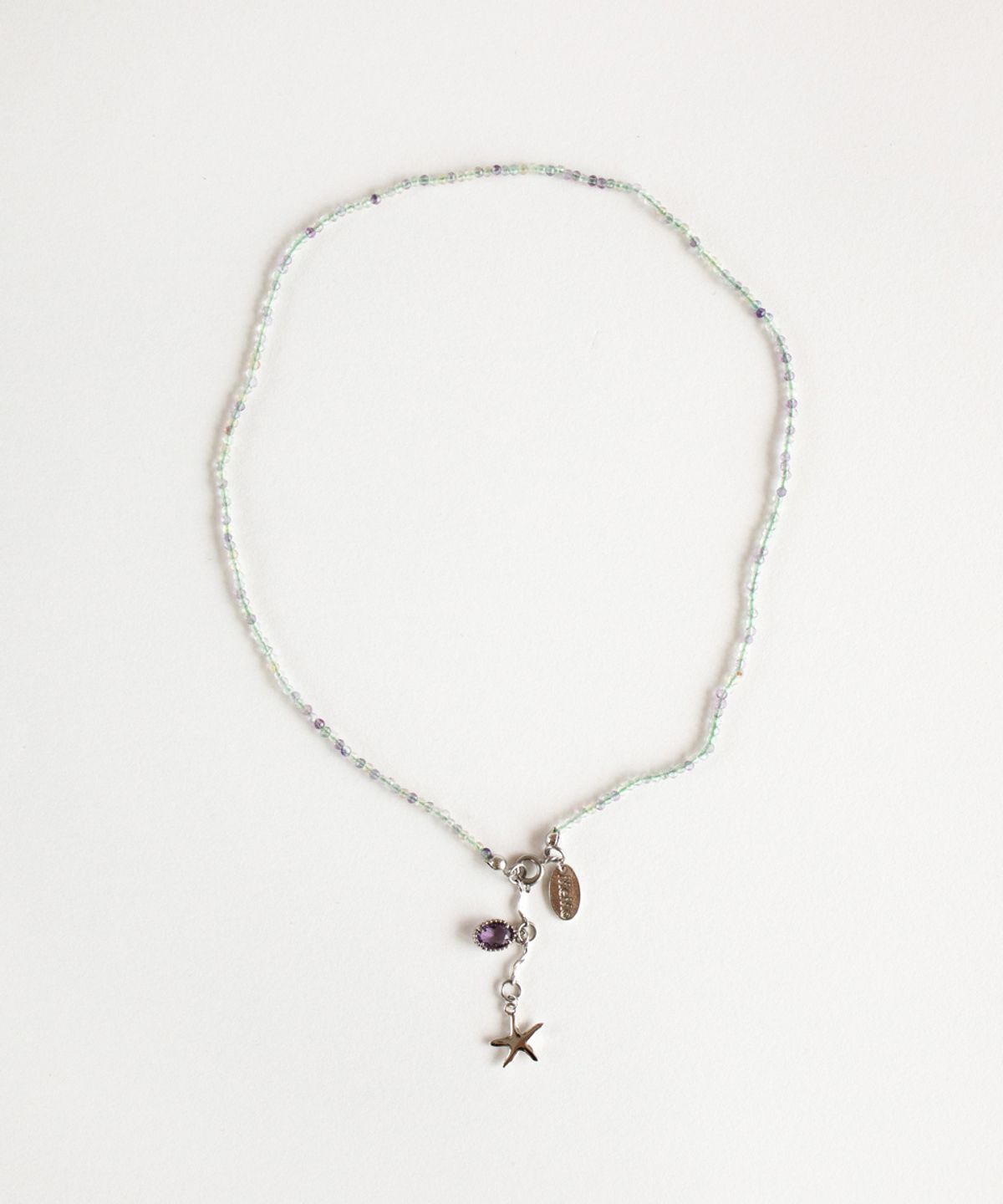 메리모티브(MERRYMOTIVE) Healing gemstone drop pendant necklace