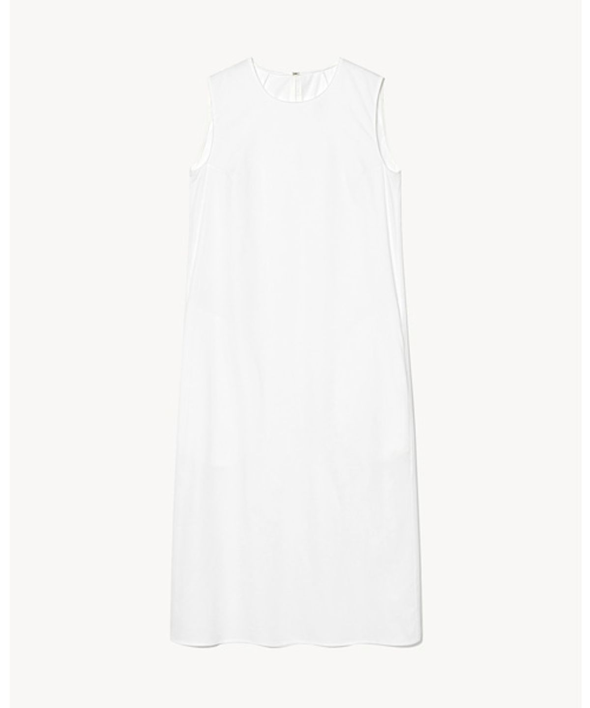 리디피(RIDIFI) COTTON NATURAL SLEEVELESS DRESS_WHITE