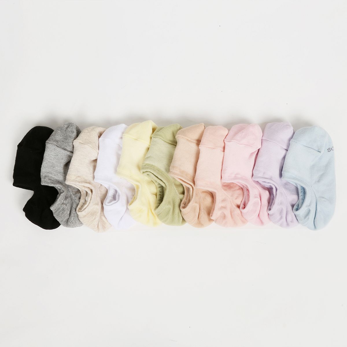 삭스에이(SOCKSA) [10PACK]베이직 200N 메쉬 라운드 페이크삭스 11색상