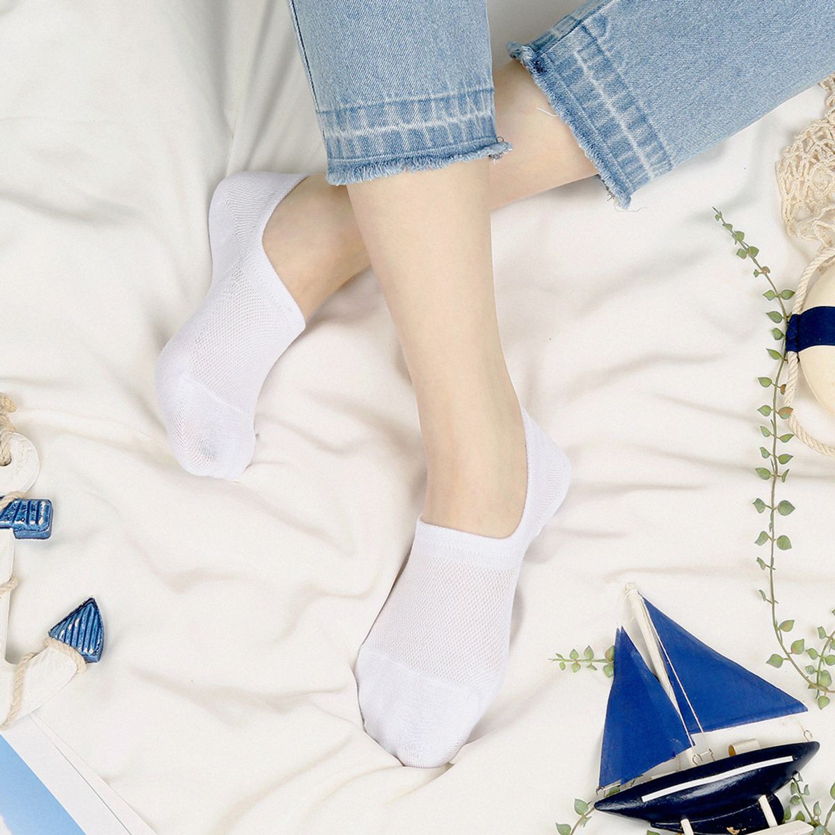 삭스에이(SOCKSA) [10PACK]베이직 200N 메쉬 라운드 페이크삭스 11색상