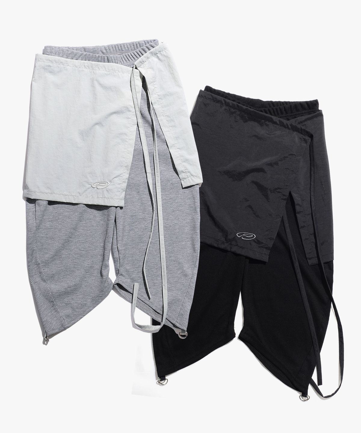 피스메이커(PIECE MAKER) TS NYLON APRON BIKE SHORTS (BLACK)